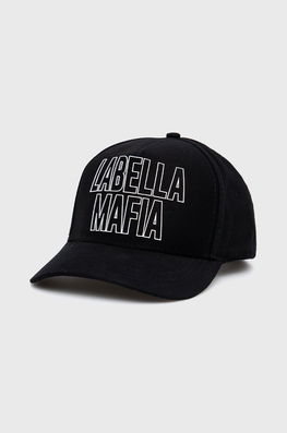 LaBellaMafia Căciulă Culoarea Negru, Cu Imprimeu Dama, Bumbac, Model Print