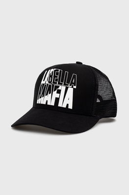 LaBellaMafia Căciulă Culoarea Negru, Cu Imprimeu Dama, Model Print