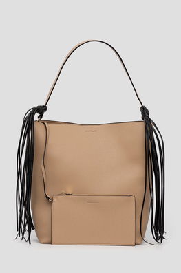 Pennyblack Poseta Culoarea Bej Dama, Imitatie De Piele
