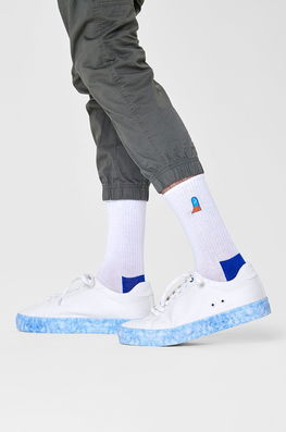 Happy Socks Sosete Barbati, Culoarea Alb Dama, Sosete Lungi