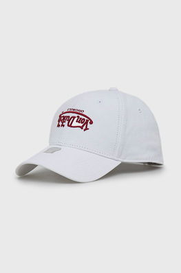 Von Dutch șapcă De Baseball Din Bumbac Culoarea Alb, Neted Dama, Model Imprimeu