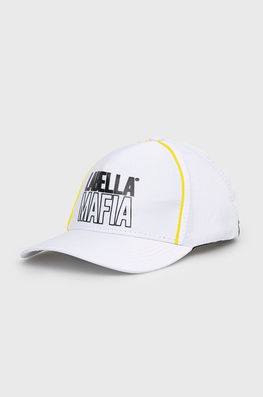 LaBellaMafia Sapca Culoarea Alb, Cu Imprimeu Dama, Model Print