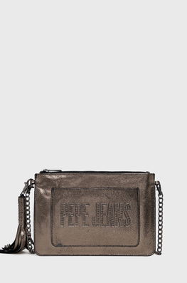 Pepe Jeans Poseta Piele Culoarea Auriu Dama, Model Imprimeu
