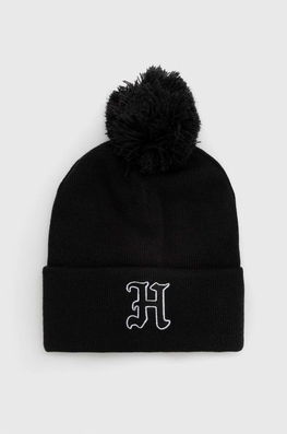 Hollister Co. Caciula Culoarea Negru, Bărbaţi, Model Imprimeu