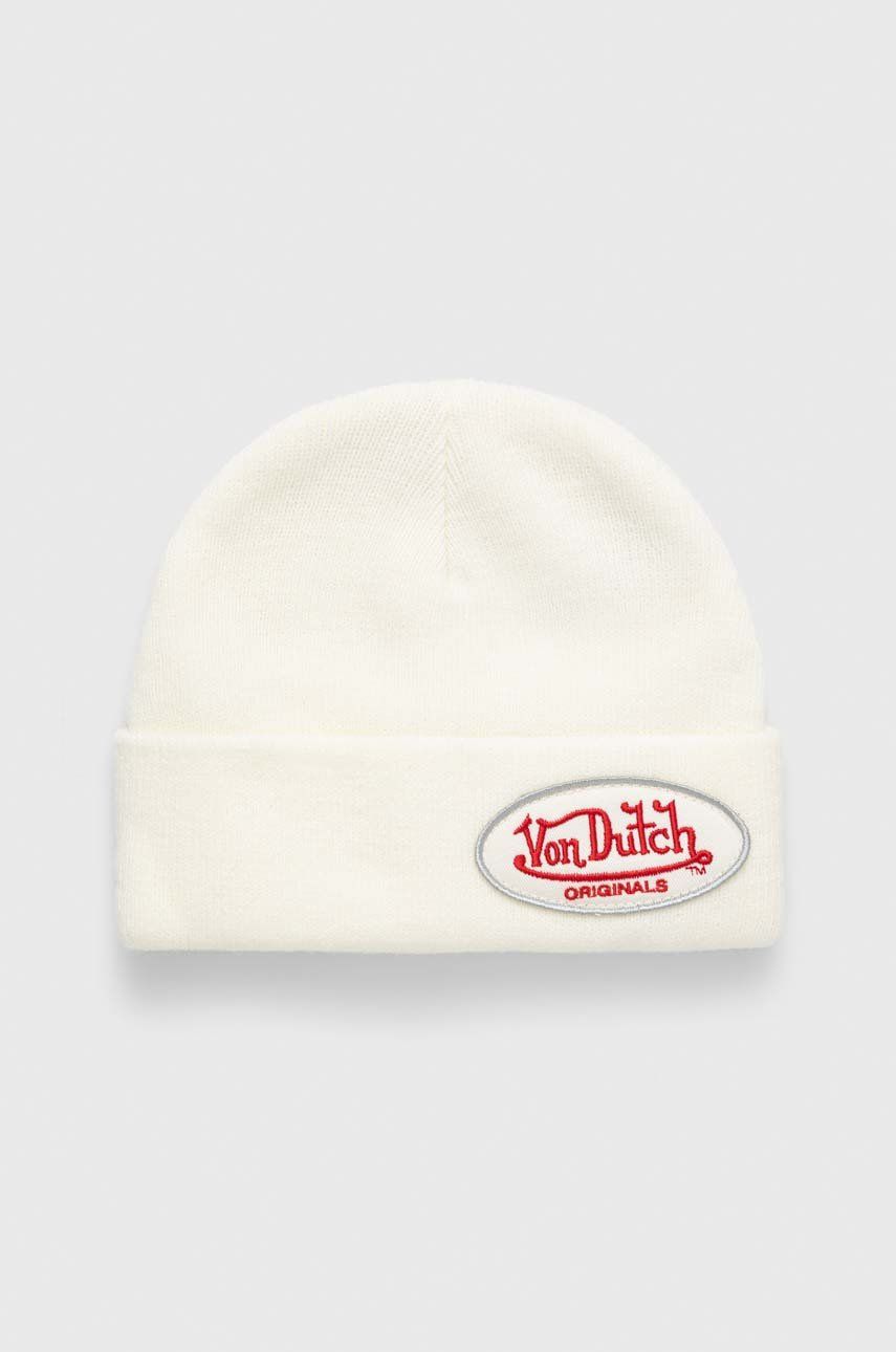 Von Dutch Caciula Culoarea Bej, Bărbaţi, Model Imprimeu