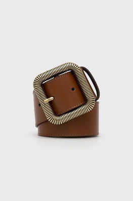 Pennyblack Curea De Piele Femei, Culoarea Maro Dama