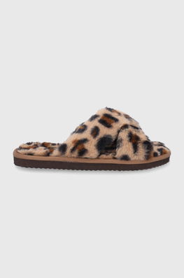 Flip*Flop Papuci De Casa Culoarea Maro Dama
