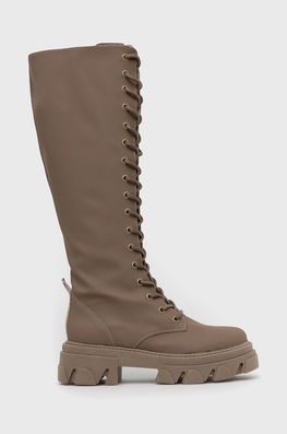 Steve Madden Ghete De Piele Marine Femei, Culoarea Maro, Cu Platforma Dama