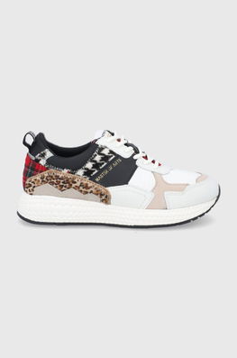 MOA Concept Pantofi Cu Toc Plat Dama Multicolor, Piele