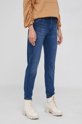 Answear Lab Jeans Femei, High Waist Dama Bleumarin