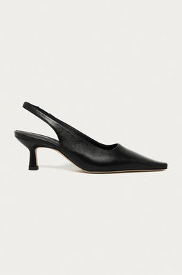 Liviana Conti Stilettos De Piele Culoarea Negru Dama, Toc Subtire