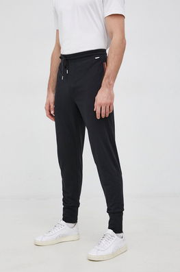 Paul Smith Pantaloni De Bumbac Barbati, Culoarea Negru, Neted Bărbaţi