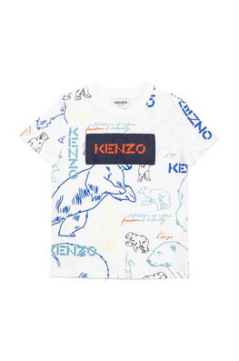 Kenzo Kids Tricou Copii Culoarea Alb, Modelator