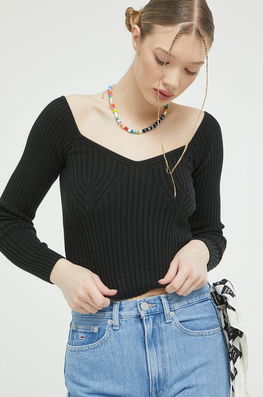 Hollister Co. Pulover Culoarea Negru Dama
