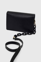 Chiara Ferragni Poseta Culoarea Negru Dama, Imitatie De Piele