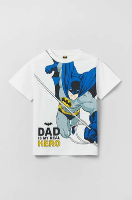 OVS Tricou De Bumbac Pentru Copii Culoarea Alb, Cu Imprimeu, Model Print