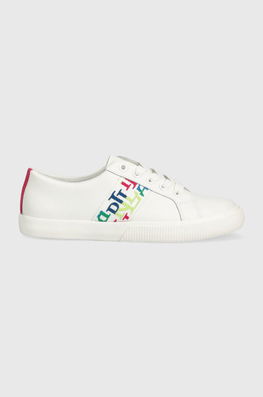 Lauren Ralph Lauren Sneakers Din Piele Janson III Culoarea Alb, 802908894001 Dama