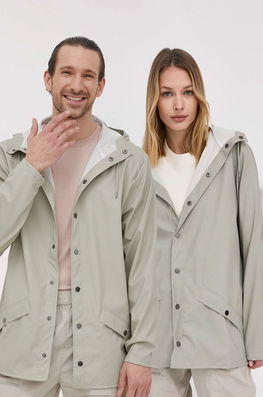 Rains Geaca 12010 Jacket Culoarea Verde, De Tranzitie Dama
