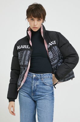 Karl Kani Geaca Cu Doua Fete Retro Reversible Puffer Jacket Femei, De Iarna, Oversize Dama Multicolor