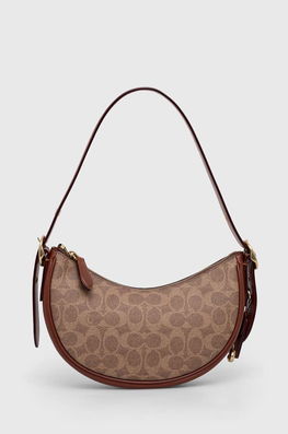 Coach Poseta Culoarea Maro Dama, Imitatie De Piele