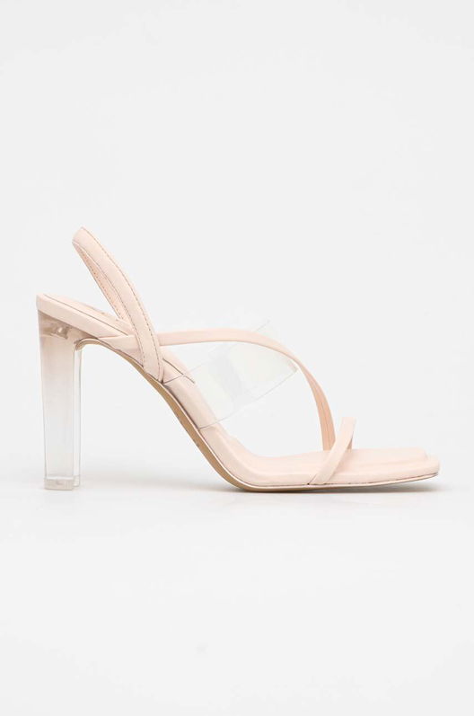 Aldo Sandale Kiyana Culoarea Bej, 13571650.Kiyana Dama, Imitatie De Piele, Toc Gros