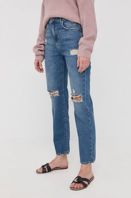 Pinko Jeansi Femei , High Waist Dama Albastru