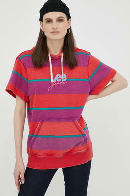 Lee Bluza Femei, Cu Glugă, Modelator Dama Multicolor, Model Print