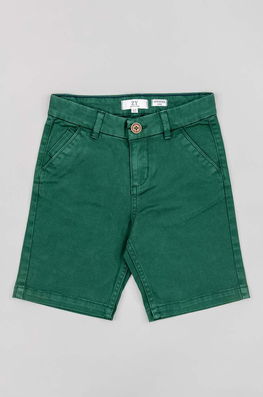 Zippy Pantaloni Scurti Copii Culoarea Verde, Cu Elastan, Casual