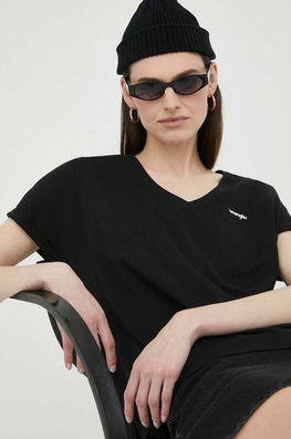 Wrangler Tricou Din Bumbac Culoarea Negru Dama