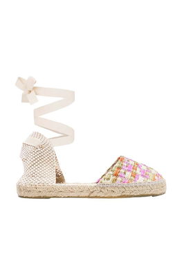 Manebi Espadrile Flat Valenciana Espadrilles Culoarea Bej, G 7.0 P0 Dama, Textil, Toc Plat