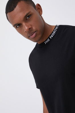 The North Face Tricou Din Bumbac Culoarea Negru, Cu Imprimeu Bărbaţi, Model Print