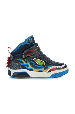 Geox Pantofi Copii Culoarea Albastru Marin Bleumarin, Imitatie De Piele
