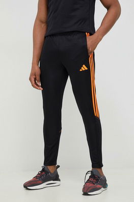 Adidas Performance Pantaloni De Antrenament Tiro 23 Culoarea Negru, Cu Imprimeu Bărbaţi, Tricotaj