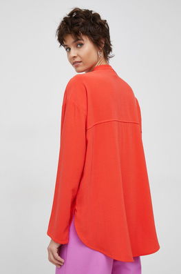 United Colors Of Benetton Camasa Femei, Culoarea Portocaliu, Relaxed Dama, Casual