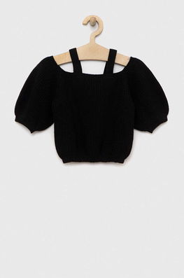 Sisley Pulover Copii Culoarea Negru