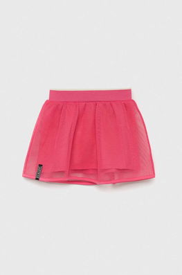Sisley Fusta Fete Culoarea Roz, Mini, Evazati Copii, Panza, Model Imprimeu