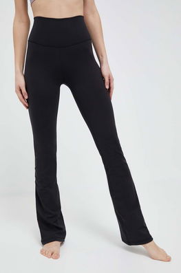 Adidas Performance Pantaloni De Yoga Studio Culoarea Negru, Neted Dama, Tricotaj