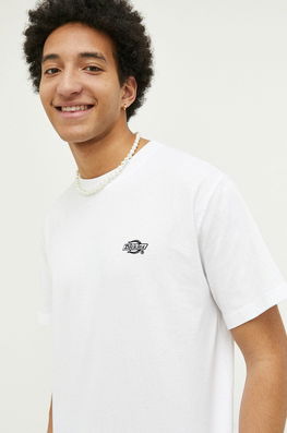 Dickies Tricou Din Bumbac Culoarea Alb, Cu Imprimeu Bărbaţi