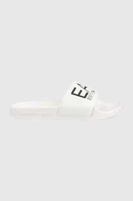 EA7 Emporio Armani Slapi Copii Culoarea Alb, Imitatie De Piele