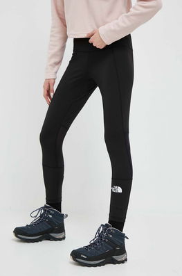 The North Face Leggins Sport Mountain Athletics Femei, Culoarea Negru, Neted Dama, Tricotaj