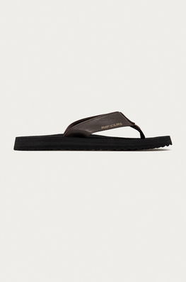 Rip Curl Șlapi Bărbați, Culoarea Negru Bărbaţi, Imitatie De Piele