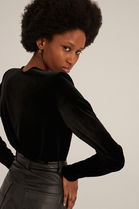 Undress Code Bluză Femei, Culoarea Negru, Material Neted Dama, Cu Elastan, Casual