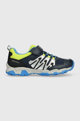 Geox Pantofi Copii Culoarea Verde Bleumarin, Imitatie De Piele