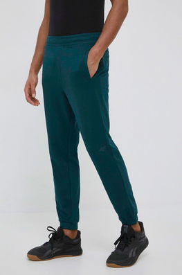 4F Pantaloni De Trening Barbati, Culoarea Verde, Neted Bărbaţi, Tricotaj