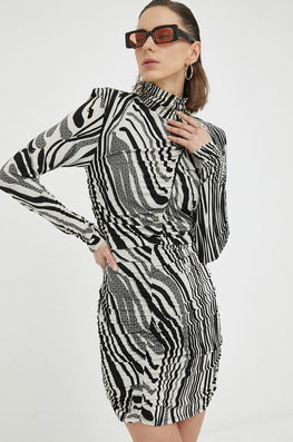 Gestuz Rochie Mini, Mulata Dama Multicolor, Tricotaj, Cocktail