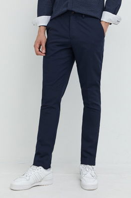 Premium By Jack&Jones Pantaloni Barbati, Culoarea Albastru Marin, Mulata Bărbaţi Bleumarin, Panza
