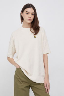 Lyle & Scott Tricou Din Bumbac Transparent Dama Bej