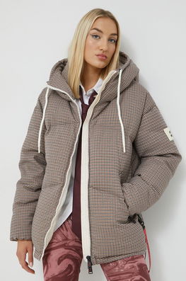After Label Geaca De Puf Femei, Culoarea Maro, De Tranzitie, Oversize Dama