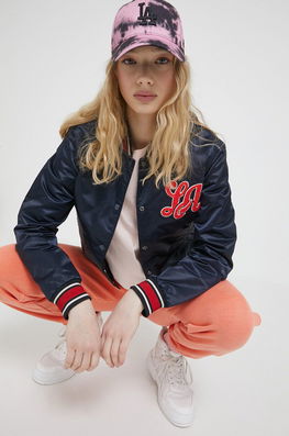 Superdry Geaca Bomber Femei, Culoarea Albastru Marin, De Tranzitie Dama Bleumarin