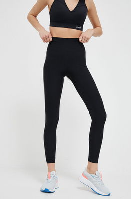 Casall Leggins De Antrenament Culoarea Negru, Neted Dama, Tricotaj